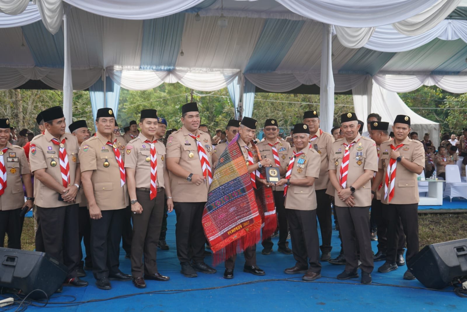 Wakil Bupati Asahan Rianto menghadiri pembukaan Jambore Daerah (Jamda) XI Gerakan Pramuka Sumatera Utara di Bumi Perkemahan Sibolangit, Deli Serdang. (Foto: ist/SP)