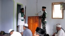 Prada Fahmi Rizad Jadi Bilal Salat Jumat, Satgas TMMD Perkuat Nilai Keagamaan