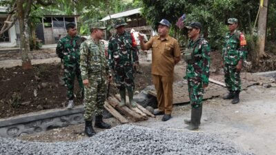 Dansatgas TMMD Tinjau Langsung Pembangunan, Pastikan Seluruh Sasaran Tepat Mutu dan Bermanfaat bagi Warga