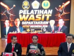 Presiden ASTAF Buka Diklat Wasit Nasional PB PSTI, Dorong Standar Perwasitan Internasional