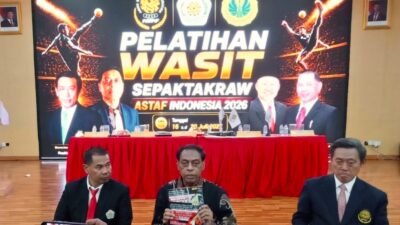 Presiden ASTAF Buka Diklat Wasit Nasional PB PSTI, Dorong Standar Perwasitan Internasional