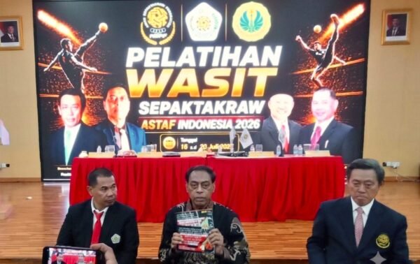Presiden ASTAF Buka Diklat Wasit Nasional PB PSTI, Dorong Standar Perwasitan Internasional