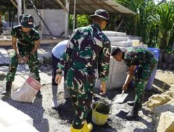 Dedikasi Terus Membara: Satgas TMMD 129 Bojonegoro dan Warga Bangun Desa Kesongo