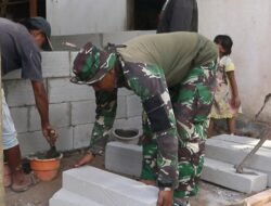 Gotong Royong Satgas TMMD dan Warga Percepat Pembangunan RTLH Ibu Ety