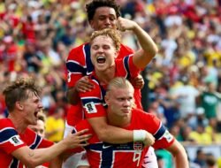 Norwegia Pulangkan Brasil, Haaland Borong Dua Gol