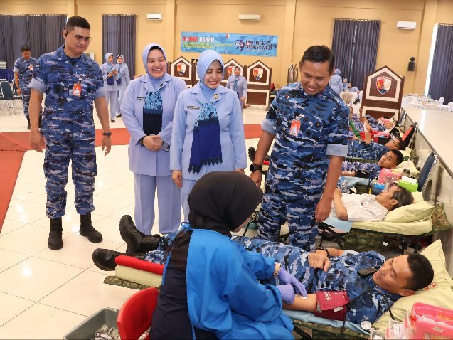 Sambut Hari Bakti Ke-79 TNI AU, Lanud Halim Perdanakusuma Gelar Donor Darah