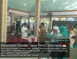 Danramil Dander Bojonegoro Hadiri Pelantikan dan Pengambilan Sumpah Jabatan Perangkat Desa Growok