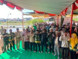 Danramil Beji Hadiri Kegiatan Tanam Padi Bersama DPD Tani Merdeka