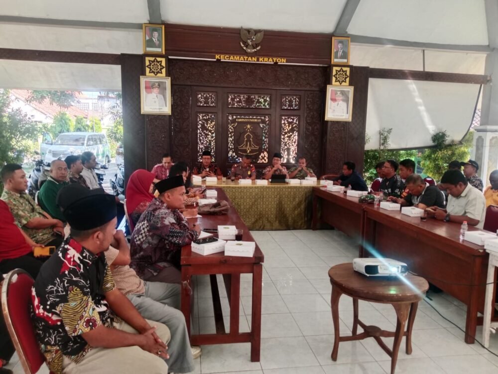 Koramil 0819/03 Kraton Siap Dukung Perayaan HUT ke-81 RI, Batituud Hadiri Rapat PHBN