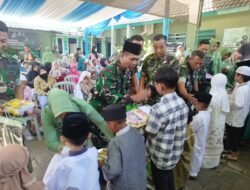 Maknai 1 Muharram 1448 H, Koramil Gadingrejo dan Koramil Kota Pasuruan Santuni 34 Anak Yatim