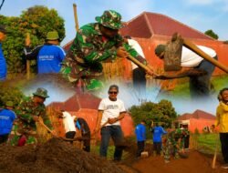 Perkuat Kemanunggalan TNI-Rakyat, Babinsa Koramil 0819/20 Gempol Ajak Warga Bersihkan Lingkungan Desa