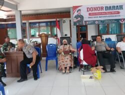 Antisipasi Krisis Stok, Dua Koramil Jajaran Kodim Bojonegoro Gelar Bakti Sosial Donor Darah