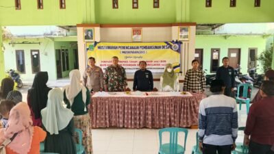 Bangun Desa Lebih Baik, Danramil Hadiri Musrenbangdes Tidu