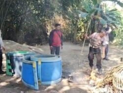 Gerak Cepat Tindak Laporan Warga, Polsek Tulangan Musnahkan Arena Sabung Ayam