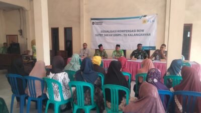 Kawal Proses Kompensasi ROW SUTET, Danramil Gondangwetan Hadir di Tengah Masyarakat