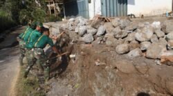 Satgas TMMD ke-129 Kodim 0821/Lumajang Percepat Pembuatan Parit Demi Dukung Infrastruktur Desa
