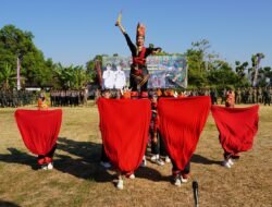 Tari Api Kayangan Bikin Pembukaan TMMD 129 Bojonegoro Spektakuler