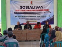 TMMD 129 Bojonegoro Permudah Masyarakat Dapatkan Layanan Adminduk