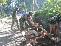 Satgas TMMD ke-129 Kodim 0821/Lumajang Optimalkan Pembangunan Drainase