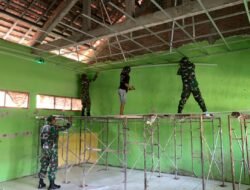 Ciptakan Lingkungan Belajar yang Layak, TMMD 129 Bojonegoro Rehab Ruang Kelas SD Kesongo
