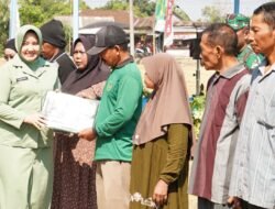 Komiten Persit Sukseskan TMMD 129 Bojonegoro di Kesongo