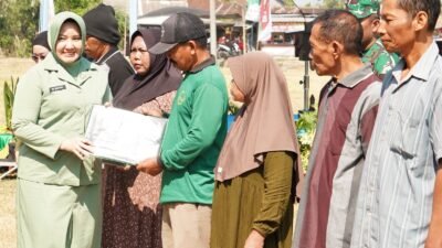 Komiten Persit Sukseskan TMMD 129 Bojonegoro di Kesongo