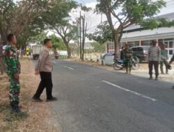 TMMD 129 Bojonegoro, TNI-Polri Bersinergi bantu Pengamanan Pembongkaran Bangunan untuk Rest Area