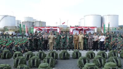 Prajurit Yonif 126/KC Disambut Haru Usai Tugas Pamtas RI-PNG