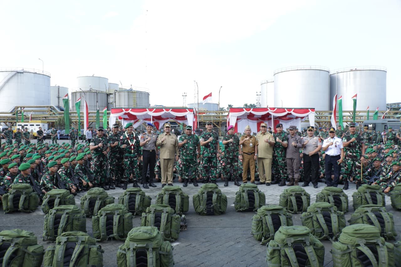 Prajurit Yonif 126/KC Disambut Haru Usai Tugas Pamtas RI-PNG