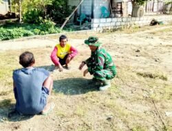 TNI Kedungadem Menyapa Warga, Sosialisasikan Program TMMD 129 Bojonegoro