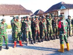 Awali Pekan Kedua, SST-1 SSK Satgas TMMD 129 Bojonegoro Gelar Apel Pagi