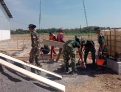 Dorong UMKM Lokal, TMMD ke-129 Bojonegoro Kebut Pembangunan Musholla dan Rest Area