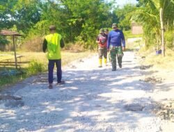 TMMD 129 Bojonegoro: Kejar Target, Pembangunan Jalan Cor Beton Dusun Mundu Capai 30 Persen