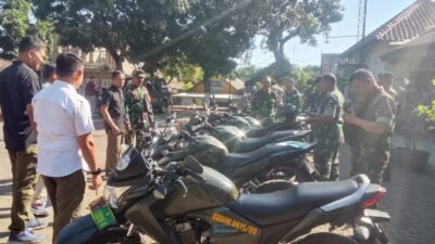 Kodim 0819/Pasuruan Gelar Pemeriksaan Kendaraan Dinas di Koramil Lumbang