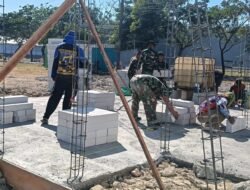 TMMD 129 Bojonegoro Bangun Rest Area Sentra UMKM