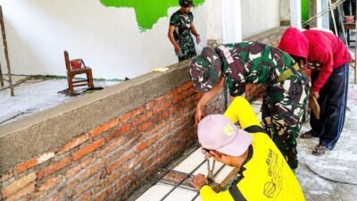 TMMD 129 Bojonegoro: Sentuh Masa Depan Anak Desa Melalui Rehabilitasi Gedung Sekolah