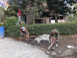 Tonkes Lumajang Dukung Pembangunan Jalan TMMD 129