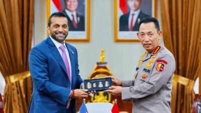Kapolri dan Direktur FBI Bahas Penguatan Kerja Sama Hadapi Kejahatan Lintas Negara