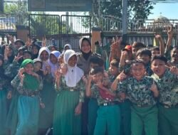 Polsek Tanggulangin Sambut Kunjungan MATSAMA MI Al Hikmah Kalidawir, Kenalkan Tugas Polisi Sejak Dini