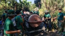 Mesin Molen Jadi Penopang Utama Percepatan Pengecoran dalam Program TMMD ke-129