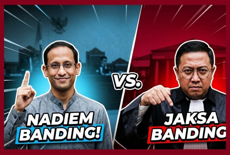 Kejagung dan Nadiem Makarim Sama-sama Ajukan Banding atas Vonis Hakim
