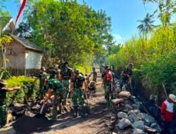 Danki Satgas TMMD ke-129 Pastikan Pembangunan Drainase Sesuai Standar