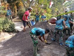 Warga dan Satgas TMMD Lanjutkan Pengecoran Jalan, Semangat Gotong Royong Kian Menguat