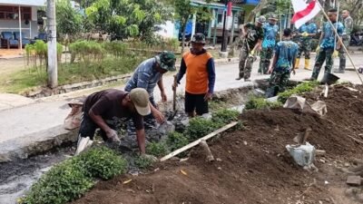 Satgas TMMD Lanjutkan Pembangunan Drainase, Dukung Penataan Lingkungan Warga