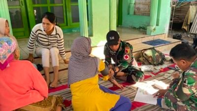 Posko Kesehatan Satgas TMMD Ke-129 Layani Pengobatan Gratis untuk Warga Lumajang