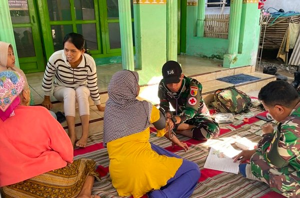 Posko Kesehatan Satgas TMMD Ke-129 Layani Pengobatan Gratis untuk Warga Lumajang