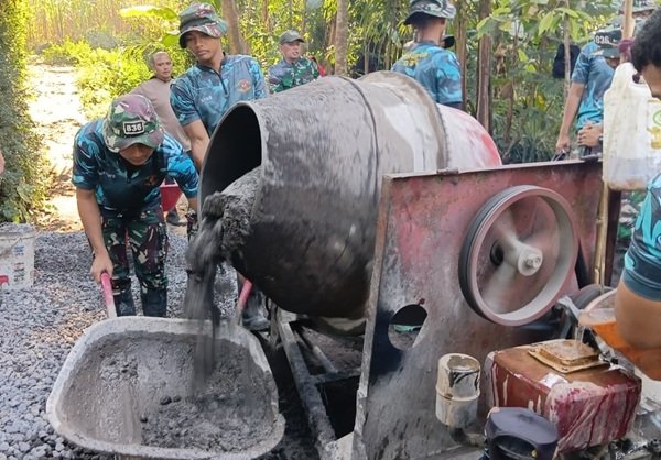 Pembangunan Rabat Beton TMMD Ke-129 Capai 54,9 Persen