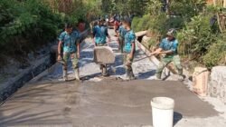 Rehab Rabat Beton TMMD Dikebut, Akses Jalan Warga Kian Nyaman