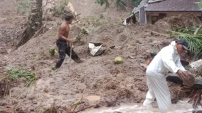 2 Jembatan Putus di Kepulauan Sangihe-Sulut Diterjang Banjir dan Longsor