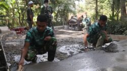 Satgas TMMD Ke-129 Kebut Finishing Rabat Jalan demi Infrastruktur Berkualitas